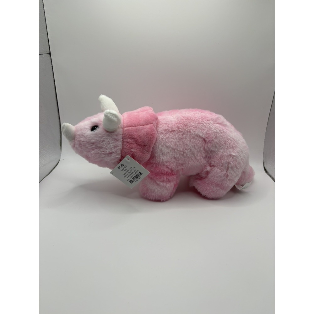 Hobby Lobby Triceratops Dinosaur Babies First Plush Stuffed Animal Pink Tie Dye